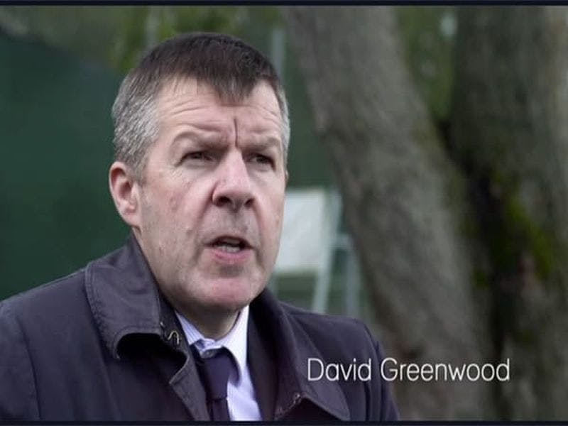 david greenwood speaking to S4C 