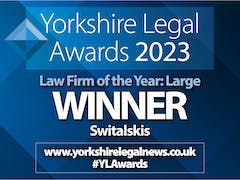 Yorkshire Legal Awards 2023 Winner Award