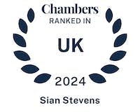 Sian Stevens ranked in Chambers and Partners UK 2024