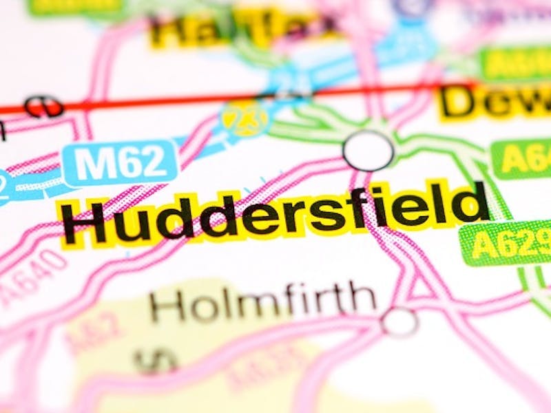 Map of Huddersfield