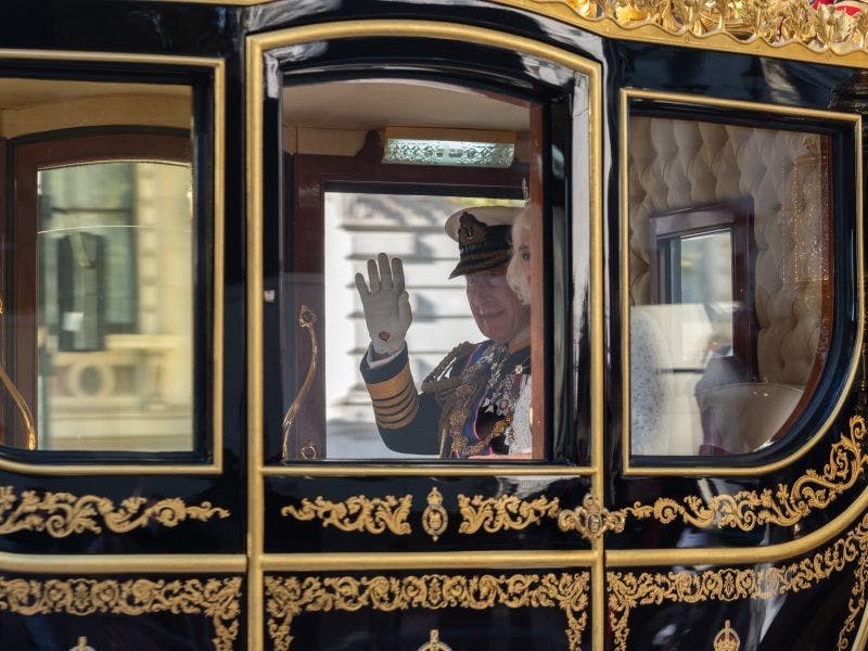 King Charles in the State Carriage