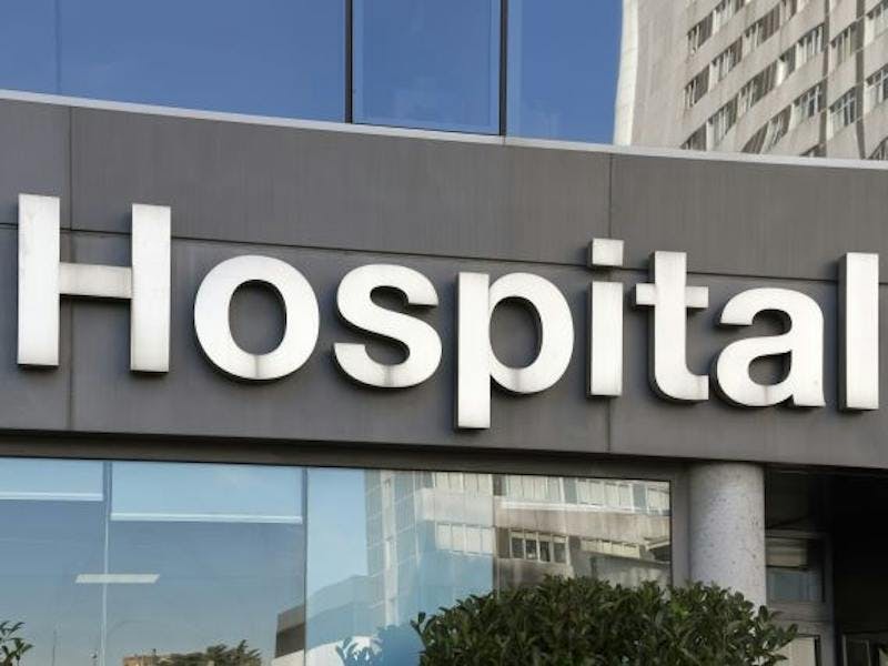 Image of a hospital sign