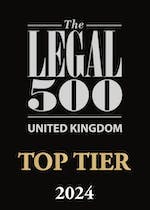 The Legal 500 award for Top Tier 2024