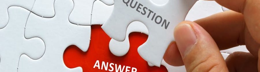 Question and answer jigsaw pieces